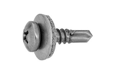 ステンレス SUS410 ピアス ボンデルワッシャーPAN(なべ頭)(グレー)